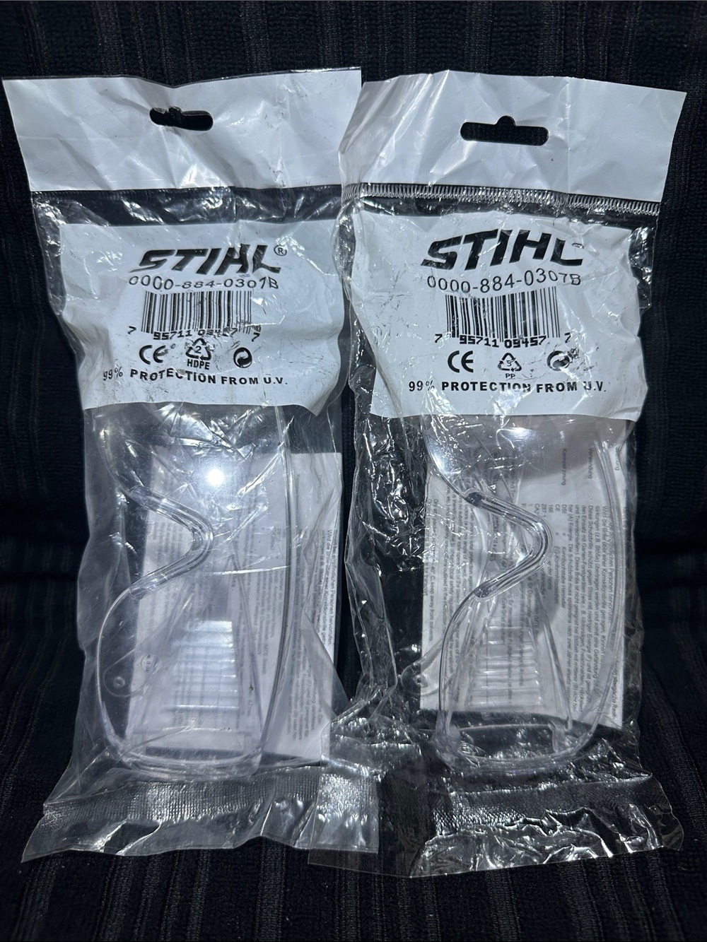 Stihl Clear Safety Glasses (OEM)~Set of 2~NEW!